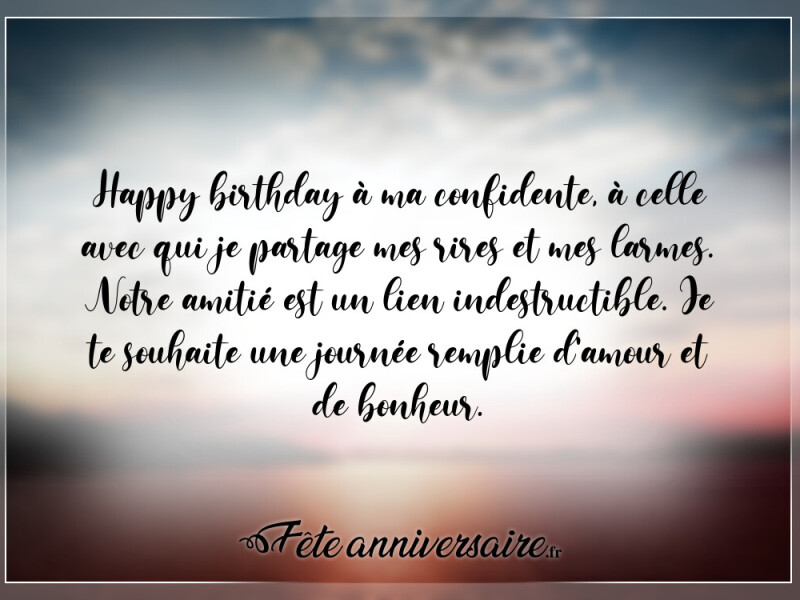 Texte anniversaire touchant amie idée de texte anniversaire amitié