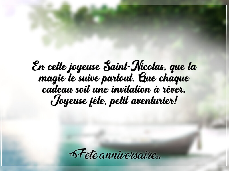 Texte de fête joyeuse fête petit garçon !