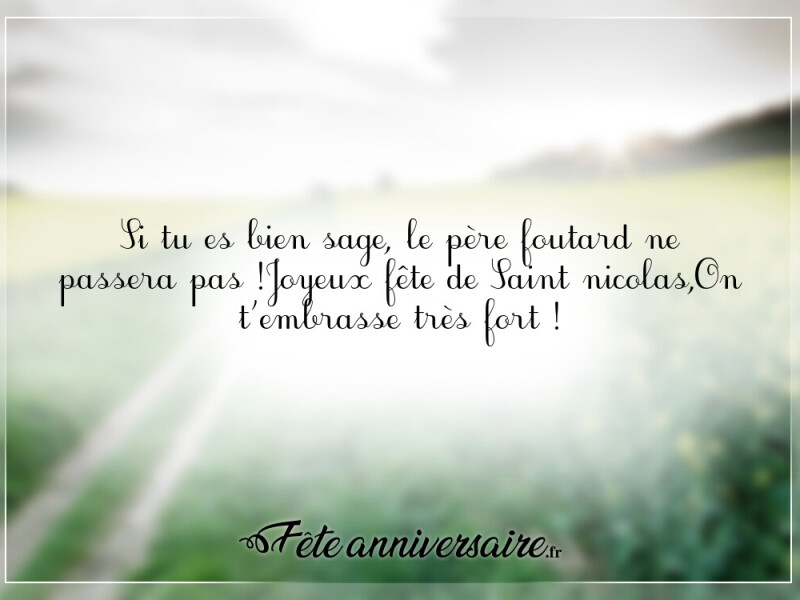 Texte de fête saint nicolas et père fouettard