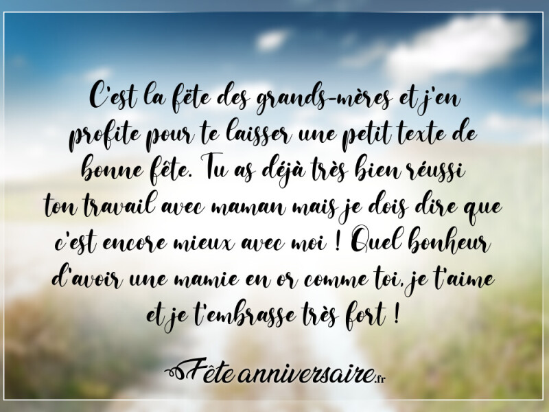 Texte de fête 