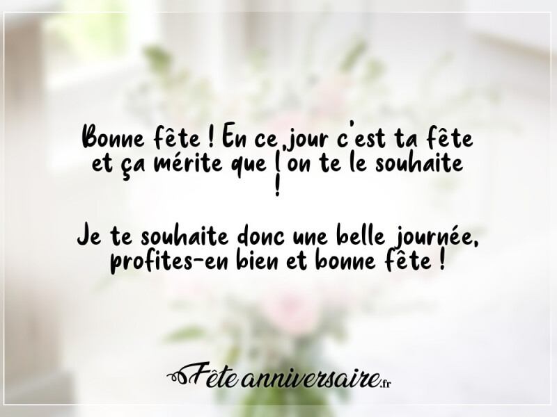 Texte de fête texte bonne fête maman !