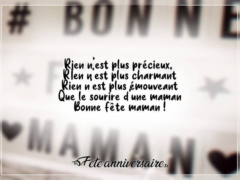 Texte de fête texte de fête des mères : le sourire d'une maman