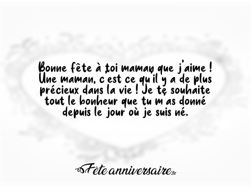 Texte de fête tout le bonheur que tu m'as donné