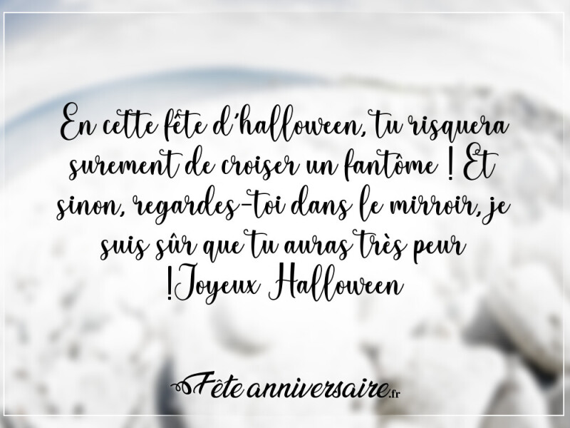Texte de fête joyeux halloween