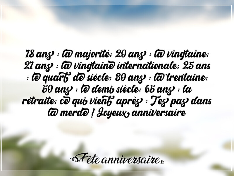 Texte anniversaire moderne message d'anniversaire moderne