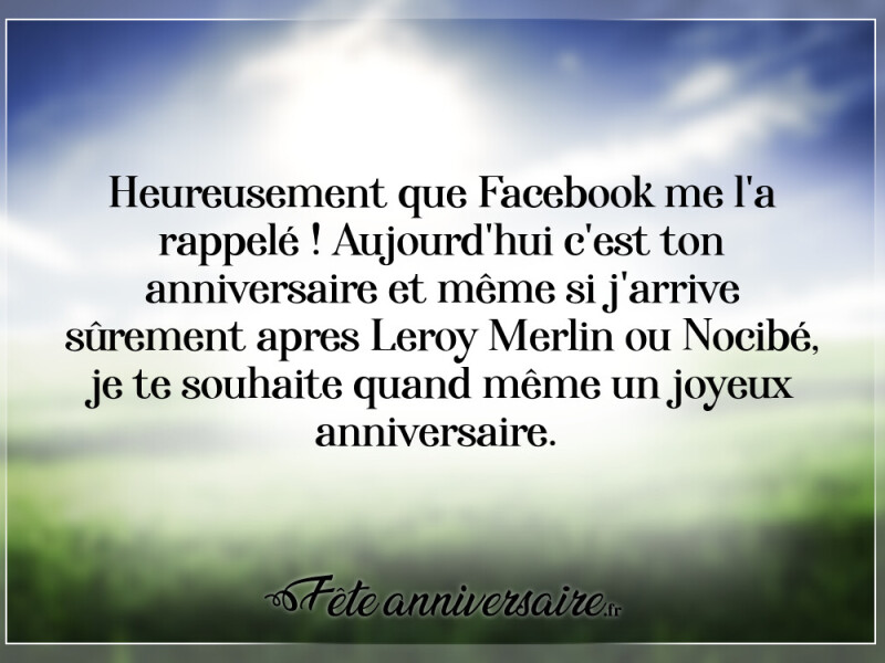 Texte anniversaire moderne texte d'anniversaire pas très original !