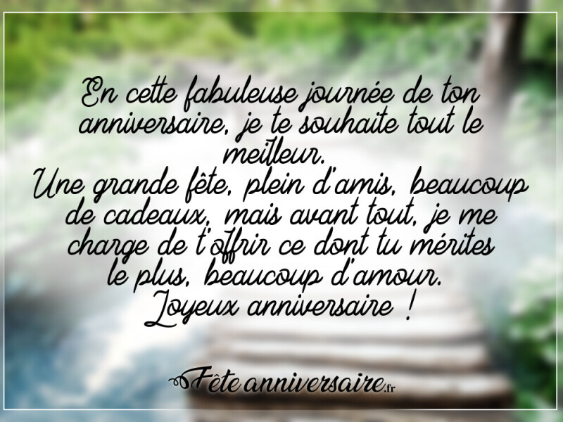 Texte d'anniversaire homme joyeuse fête d'anniversaire mon homme !