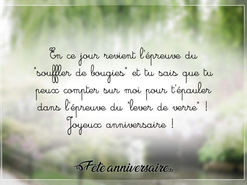 Texte anniversaire 60 ans anniversaire à toute épreuve !