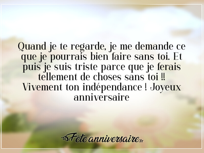 Textes d'anniversaire fille message anniversaire fille humour