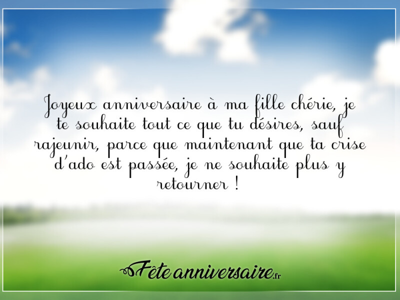 Textes d'anniversaire fille texte anniversaire fille humoristique