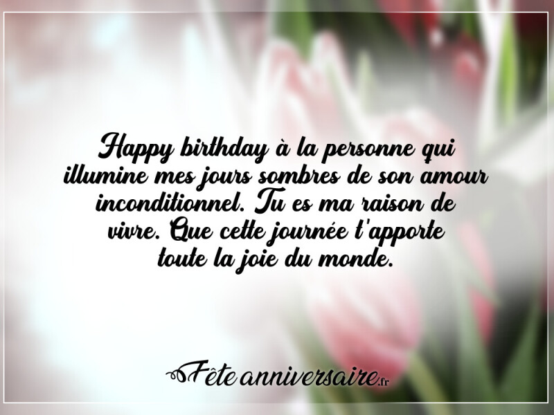 Texte anniversaire touchant joyeux anniversaire touchant