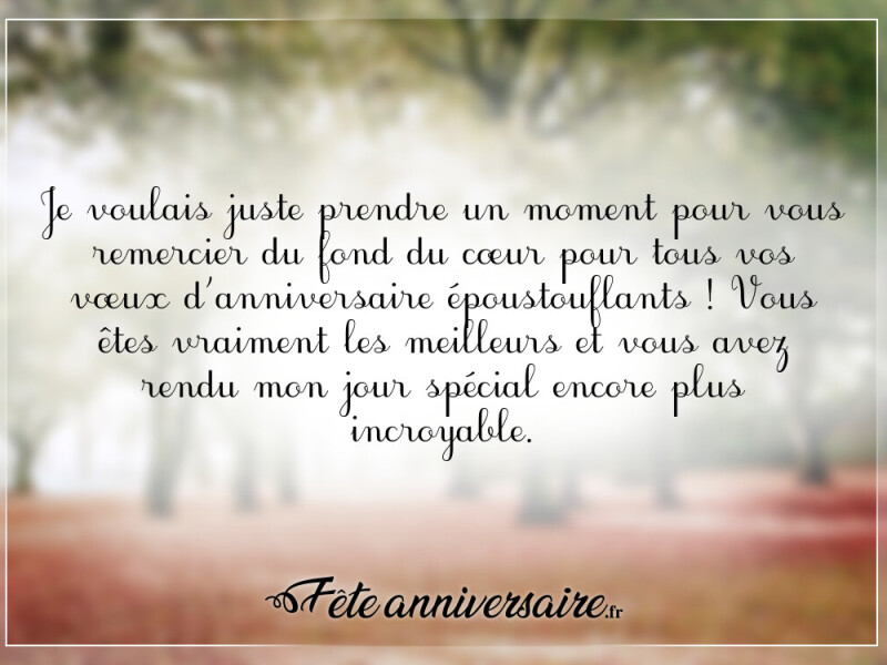 Texte remerciement anniversaire merci les amis !